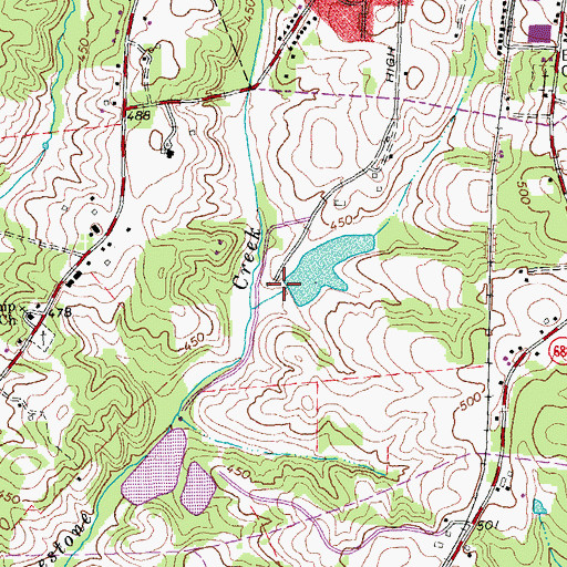 Topographic Map of Butlers Dam, VA