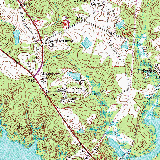 Topographic Map of Morgans Dam, VA