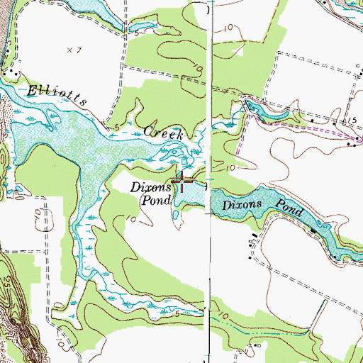 Topographic Map of Dixon and Parson Dam, VA