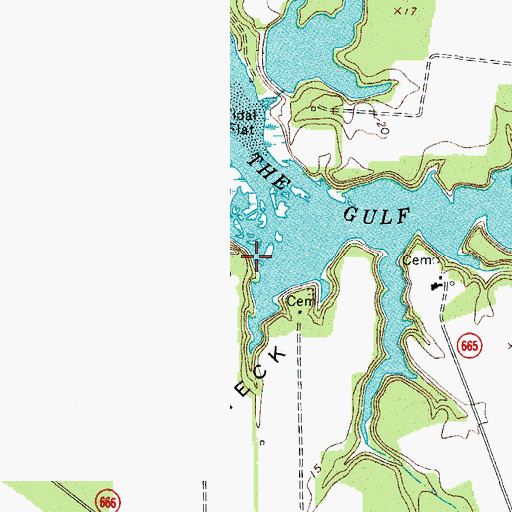 Topographic Map of Smith Pond, VA