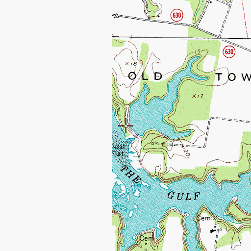 Topographic Map of Kellam Dam, VA