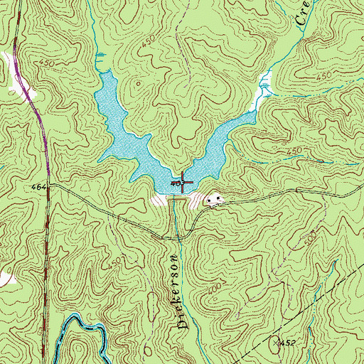 Topographic Map of Hamilton Lake, VA