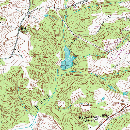 Topographic Map of Williams Dam, VA