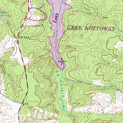Topographic Map of Lake Lee, VA