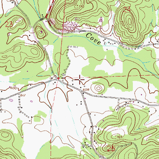 Topographic Map of Fords Valley, AL