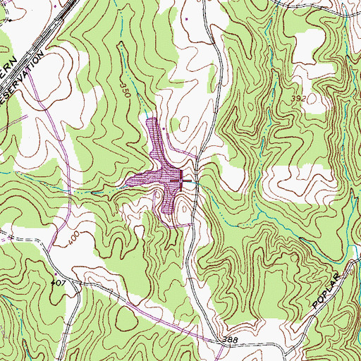 Topographic Map of Tactical Bridge Dam, VA