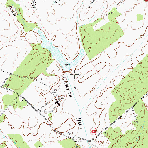 Topographic Map of Taylors Dam, VA