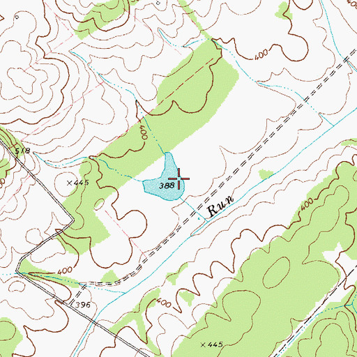 Topographic Map of Burrus Dam, VA