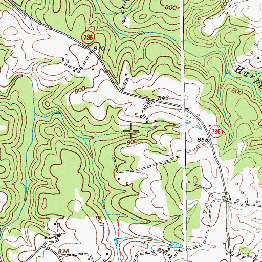 Topographic Map of Watson Dam, VA