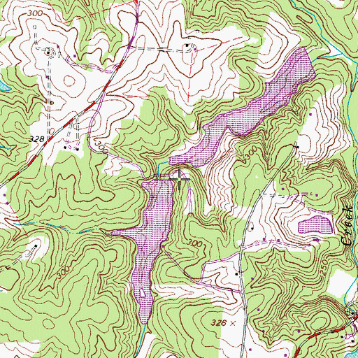 Topographic Map of Upper Byers Dam, VA