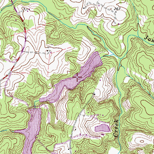 Topographic Map of Lower Byers Lake, VA