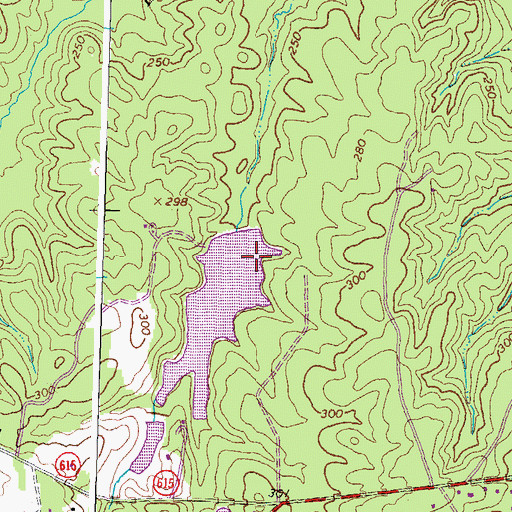 Topographic Map of Byers Dam, VA