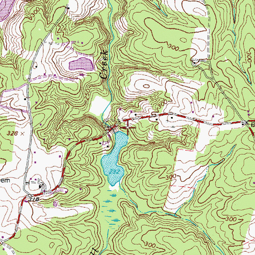 Topographic Map of Byers Mill Dam, VA