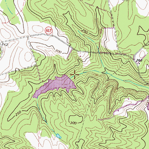 Topographic Map of Kelona Farm Dam, VA