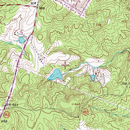 Topographic Map of Rossons Dam, VA