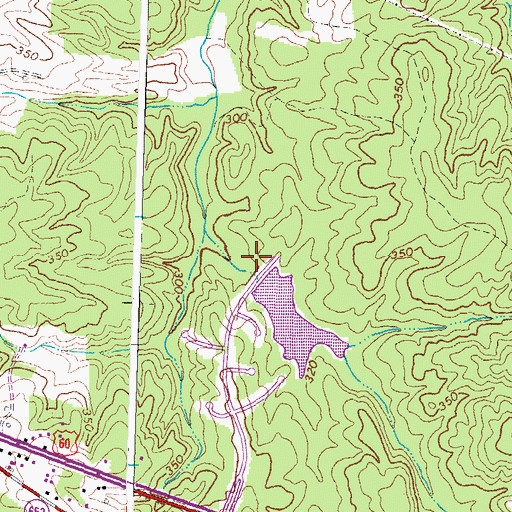 Topographic Map of Southern Service Corporation Dam, VA