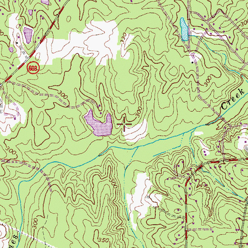 Topographic Map of Vranian Dam, VA