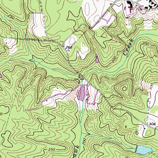 Topographic Map of Winalls Dam, VA