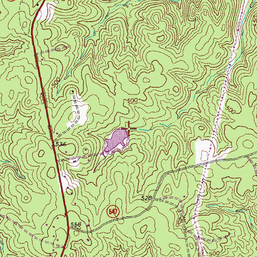 Topographic Map of Sterling Lake Dam, VA