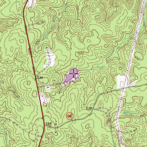 Topographic Map of Sterling Lake, VA