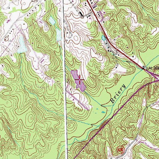 Topographic Map of Millwood Pond, VA