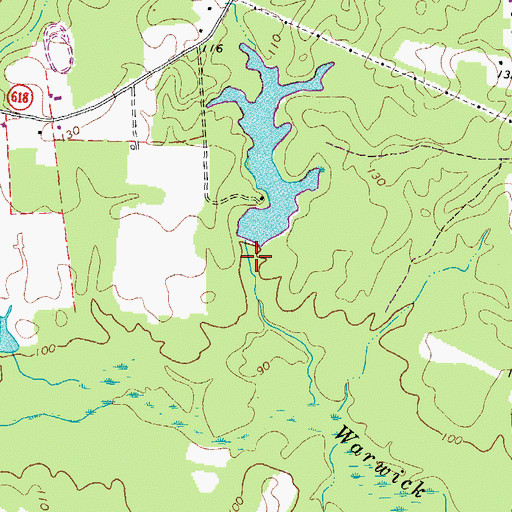 Topographic Map of Wright Dam, VA
