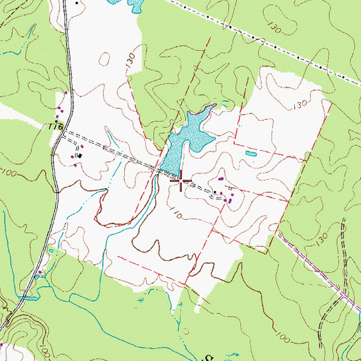 Topographic Map of Van Metre Dam, VA