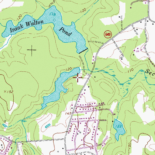 Topographic Map of Kings Pond, VA