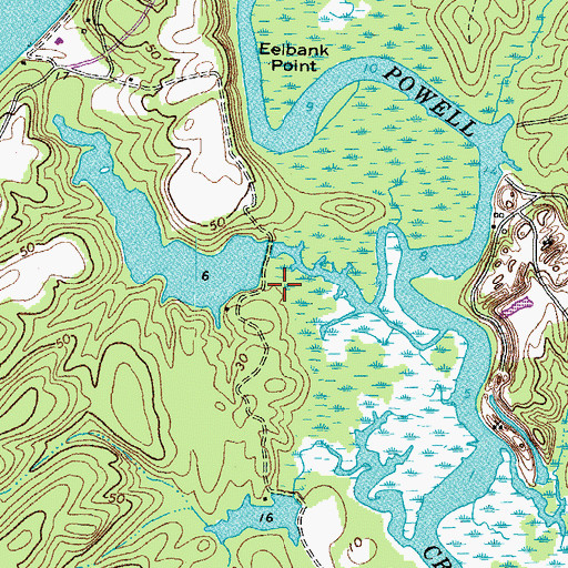 Topographic Map of Enochs Dam, VA