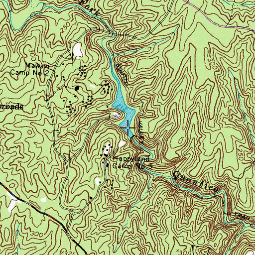 Topographic Map of Camp Five Dam, VA