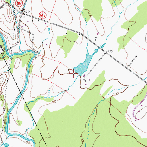 Topographic Map of Bagley Dam, VA