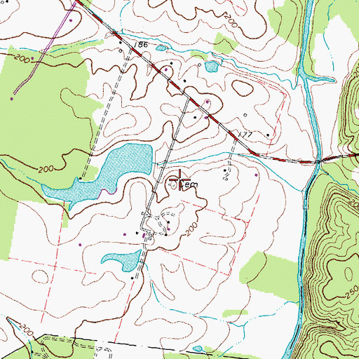 Topographic Map of Engh Pond, VA