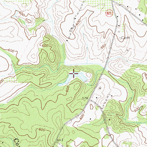 Topographic Map of Margolis Pond, VA