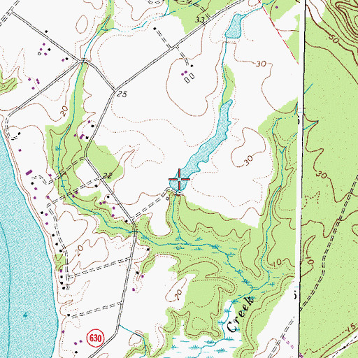 Topographic Map of Delano Dam, VA