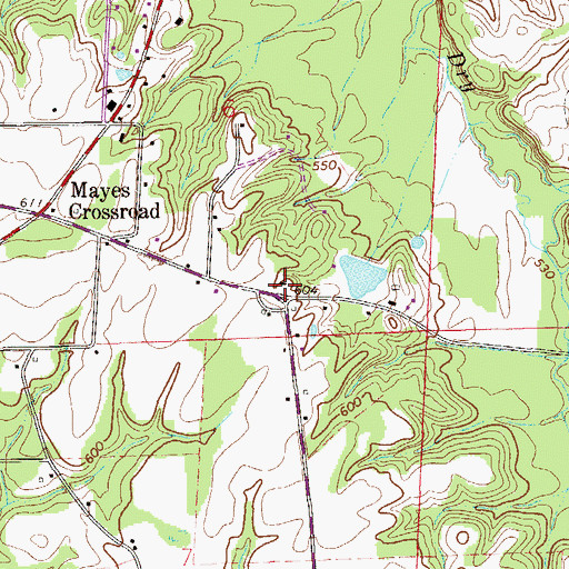Topographic Map of Mays School (historical), AL