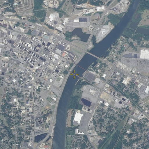 Aerial/Satellite Image of Memorial Bridge, AL