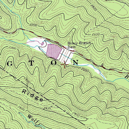 Topographic Map of Lower North River Number 78 Dam, VA