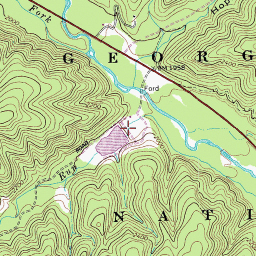 Topographic Map of Lower North River Number 22a Dam, VA
