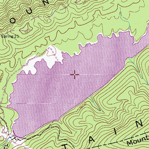 Topographic Map of Laurel Bed Lake, VA