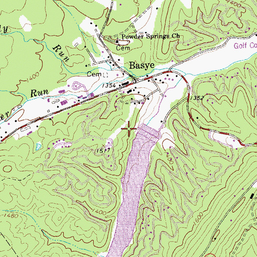 Topographic Map of Stony Creek Number Nine Dam, VA