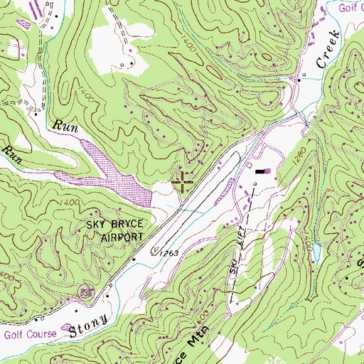 Topographic Map of Lake Carroll Dam, VA