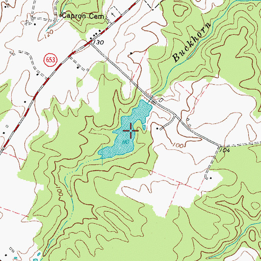 Topographic Map of McGraphs Pond, VA