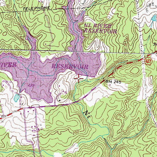 Topographic Map of Ni River Dam, VA