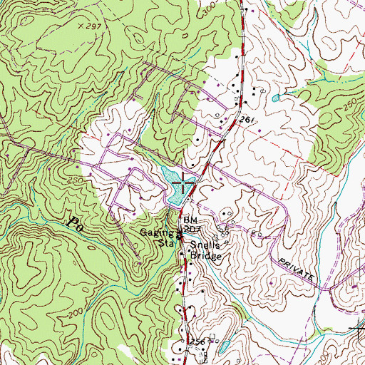 Topographic Map of Grays Pond, VA