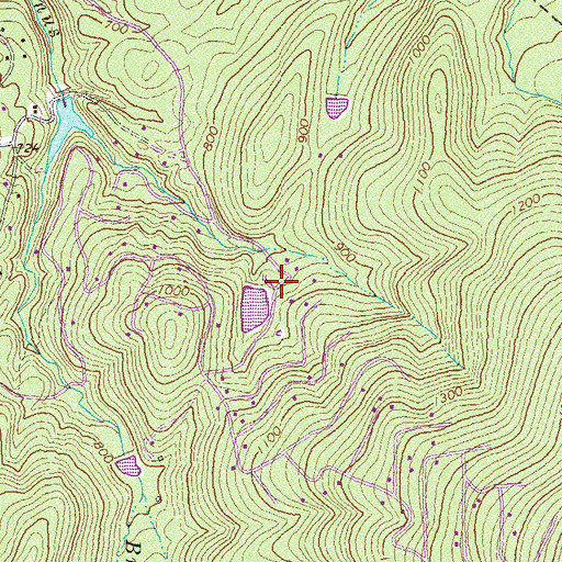 Topographic Map of Spring Lake Dam, VA