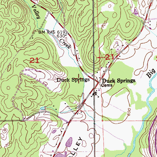 Topographic Map of Penitentiary Hollow, AL