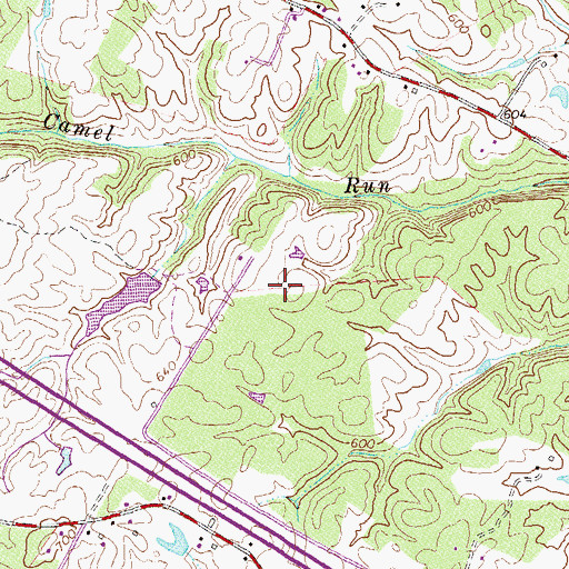 Topographic Map of Cooley Dam, VA