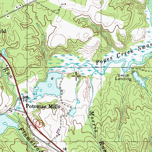 Topographic Map of Morris Dam, VA