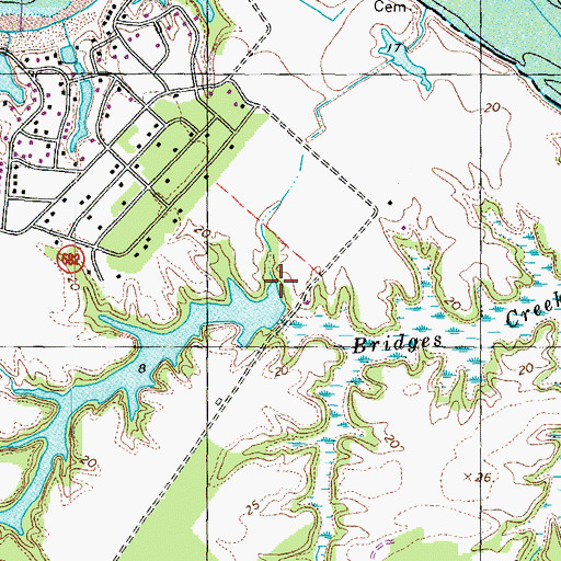 Topographic Map of Latanes Dam, VA