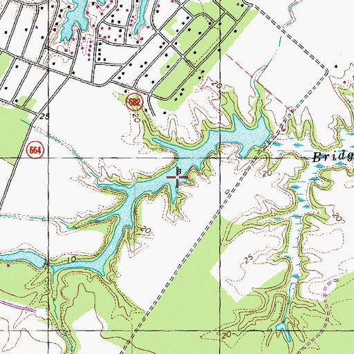 Topographic Map of Latanes Pond, VA